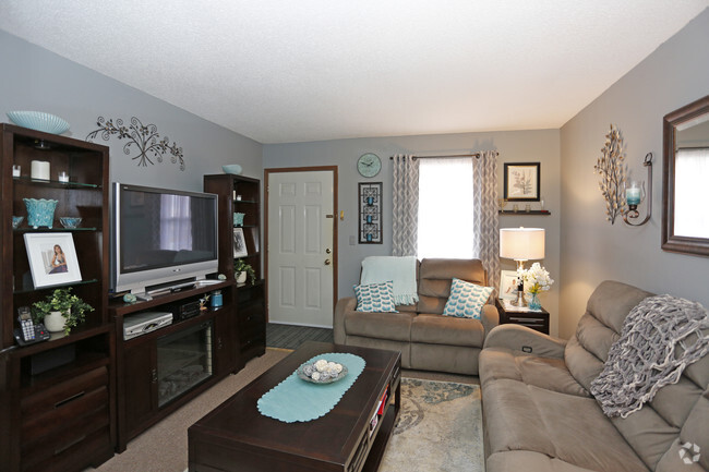 2BR, 1BA - Living Room - Raintree Village Apartments