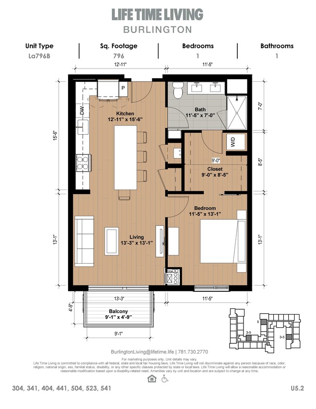 Floorplan - Life Time Living Burlington