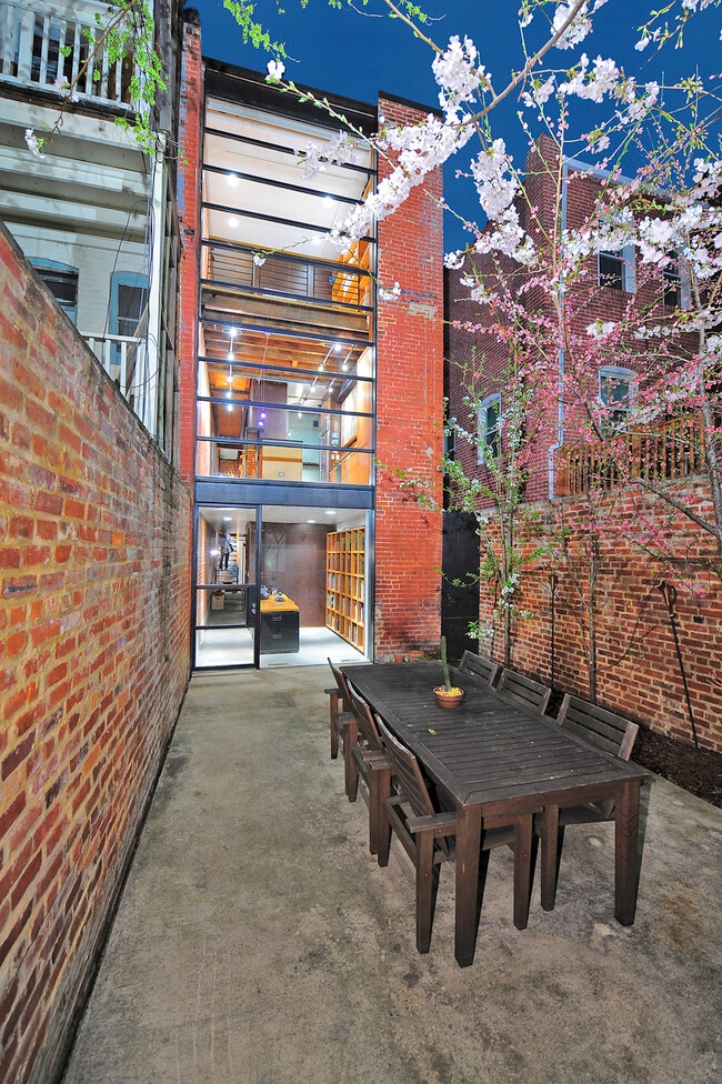 Outdoor living space in backyard - 1328 Irving St NW