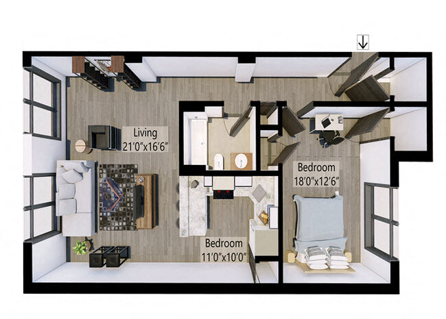 Floorplan - Lincoln Park Lofts