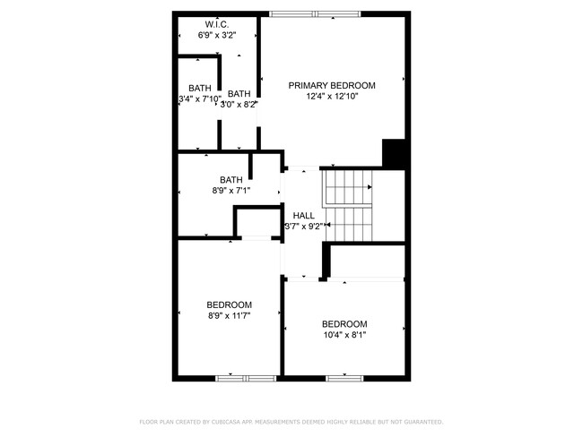 Floor Plan for Upper Level - 5523 Inverness Woods Ct