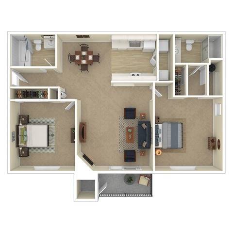 Floorplan - Ballinger Commons Apartments