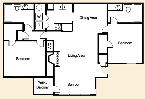 2BR/2BA - Webb Bridge Crossing