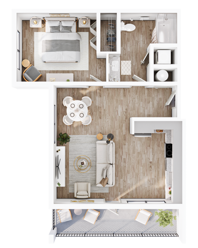 Floorplan - The Flats at Southside Gardens