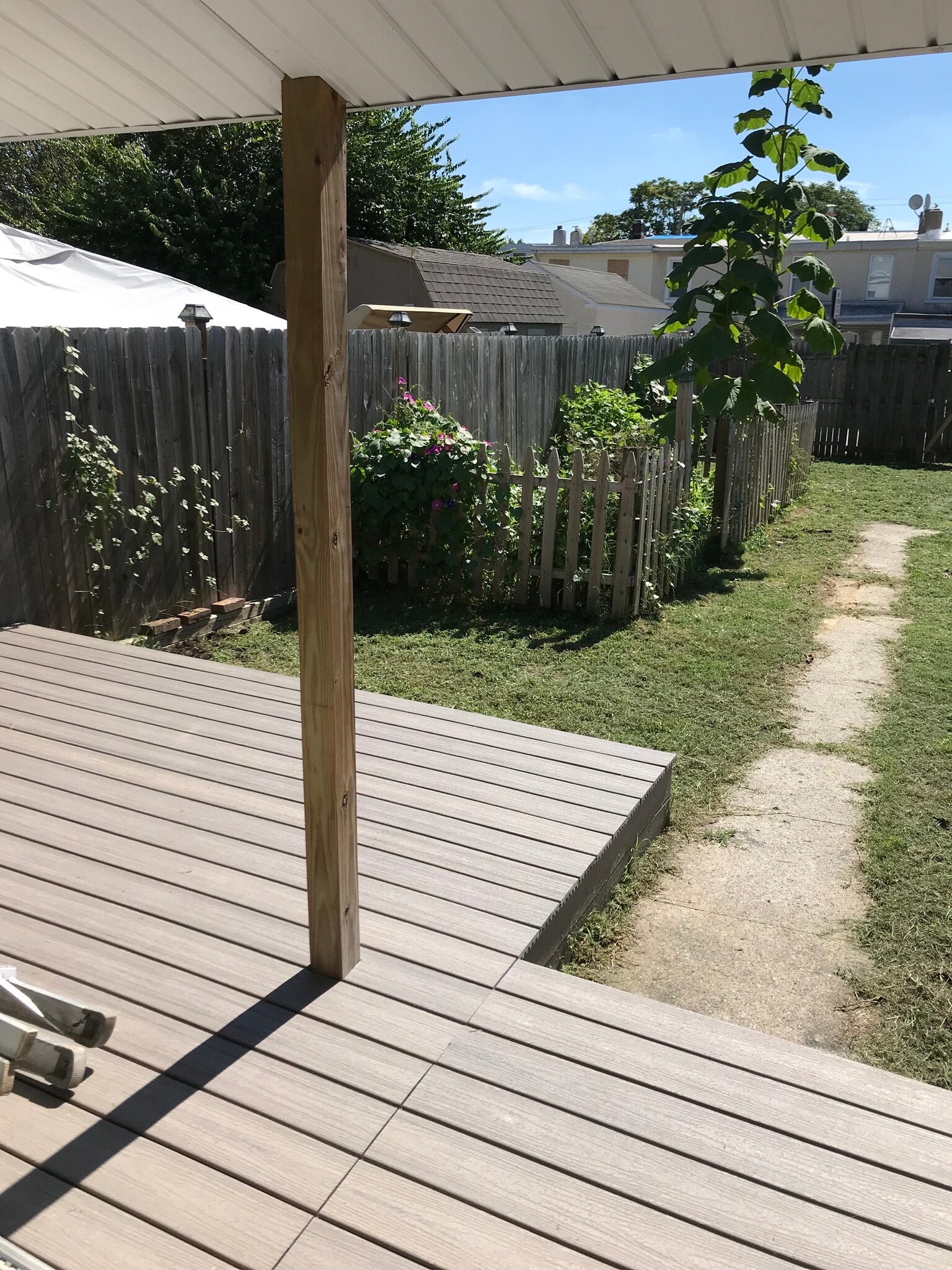 Rear covered porch with Trex decking - 220 Prospect Ave