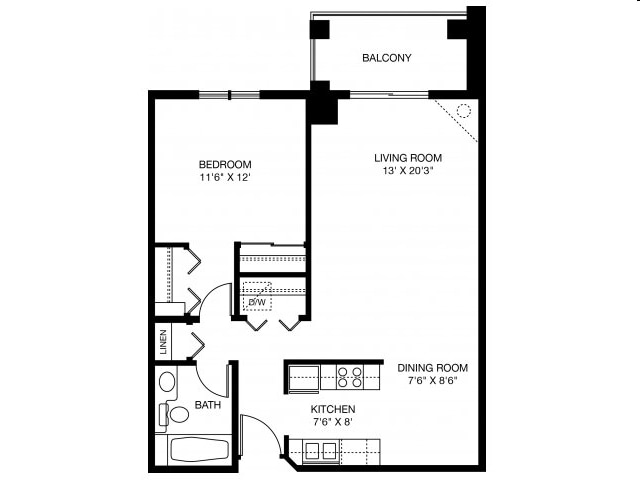 1BR/1BA - Highland Ridge