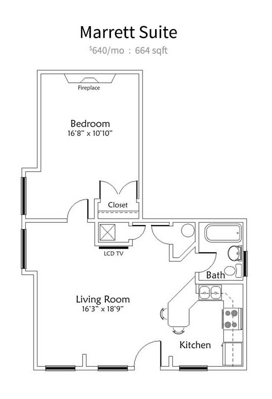 Marrett Suite - Historic Audubon Court