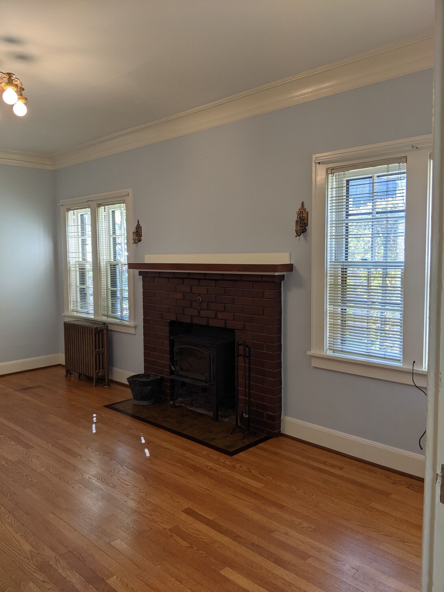 Fireplace on south wall - 221 NW 28th St