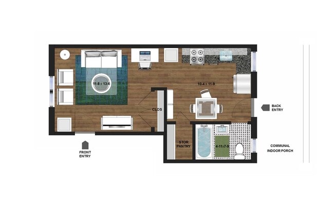 Floorplan - Glendale Flats and 2396 Myrtle House