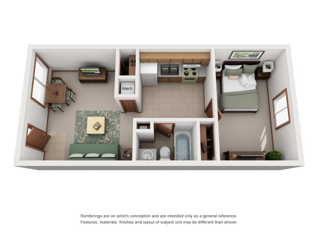 Floorplan - Heritage Apartments