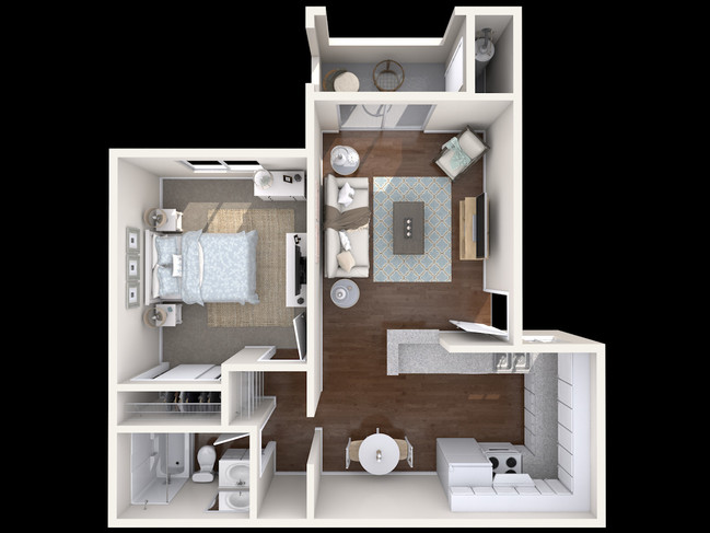 1 Bedroom - 1 Bath - Aspire Rialto Apartments