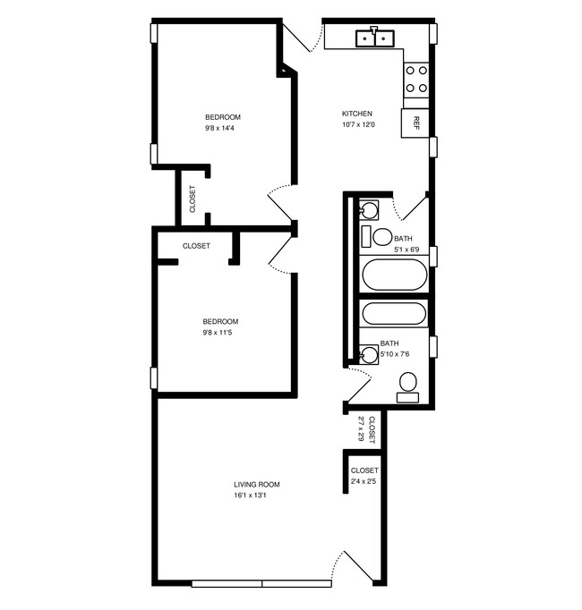 Floorplan - 1835 N Paulina