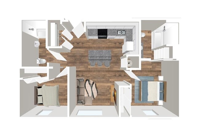 Floorplan - Clifton Riverside Apartments
