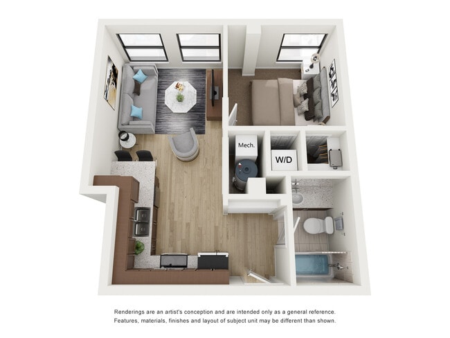 1x1 K - Residences at 150 Bagley
