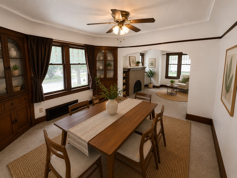 Virtually Staged Dining Room - 2176 S 64th St