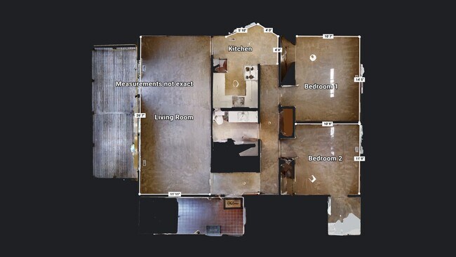 2 bed apt layout - Washington Terrace Apartments