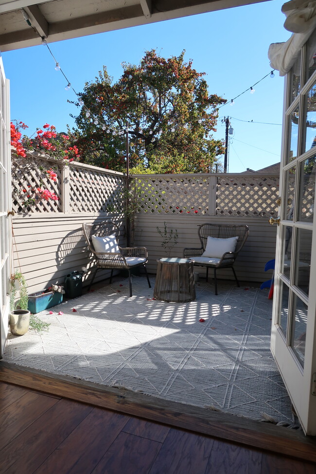 Private patio - 227 1/2 E Victoria St