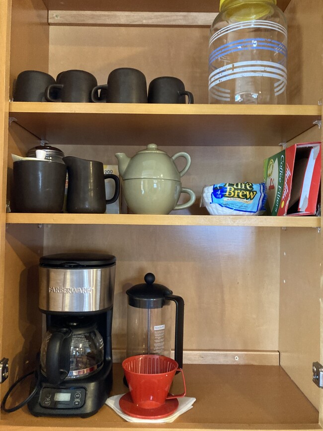 Coffee and tea cabinet - 215-1/2 N Emmett