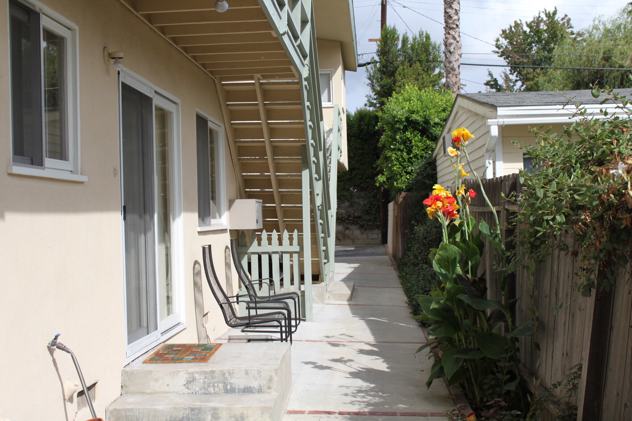Back porch entrance leads from the kitchen and is close to the laundry room. - 14333 Albers St