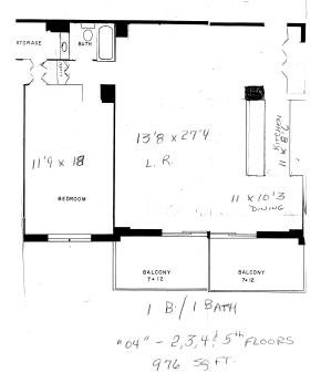 1BR/1BA - The Trianon