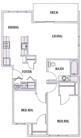2BR/1BA - Lakepoint at Inland Shores