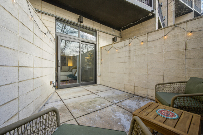 Private patio. - 1334 Belmont St NW