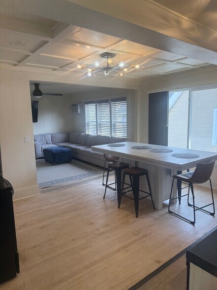 Dining area upstairs with view of living room - 1540 N 10th St