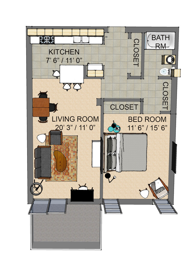 Plan of Apartmrnt - 2500 S York St