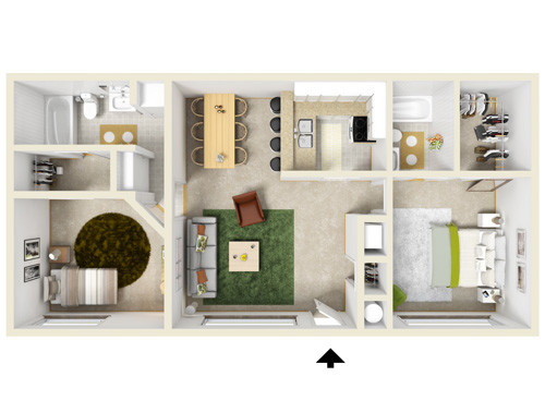 Floorplan - Mountain View Apartments