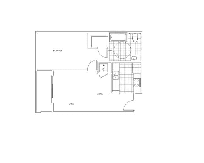 Revello 1x1 floor plan PR SM Revello LLC - PR SM Revello LLC