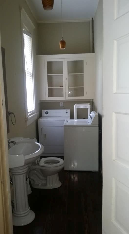 half bath and washer/dryer - 37 S McLean Blvd