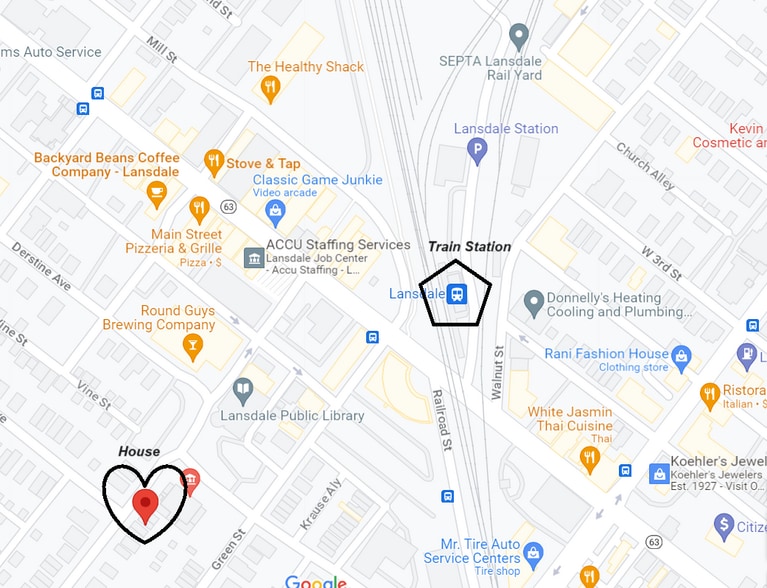 Local map - 115 Susquehanna Ave