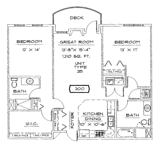 2BR/2BA - Liberty Square