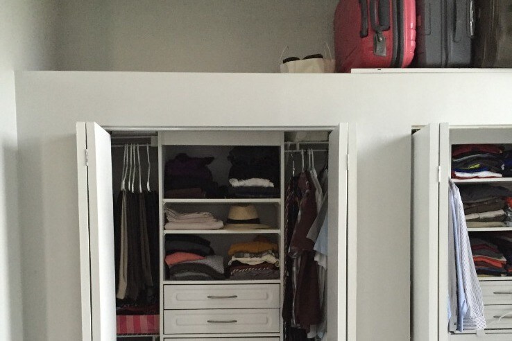 Left side closet with organizer - 811 S Lytle St