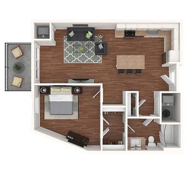 A5 3D Floorplan - Maple and Main