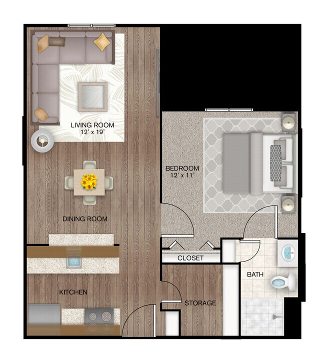 Floorplan - New Forest Haven - 55+ Apartments