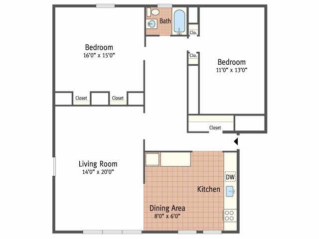 2BR/1BA - Elkins Park Gardens