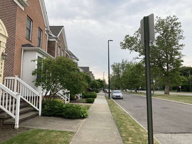 Front sidewalk facing East on Chester Parkway - 8520 Chester Pky