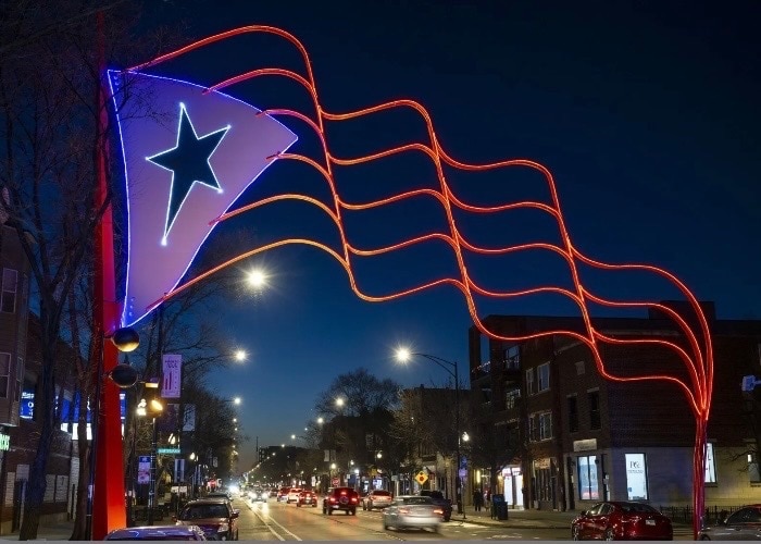 Humboldt Park Iconic Flag - 3310 W Division St