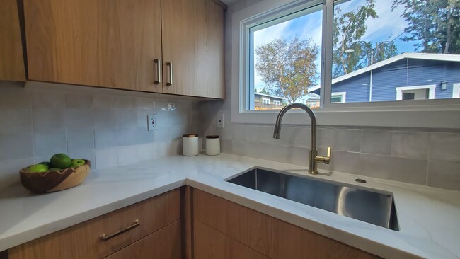 Looking out from the kitchen - 1453 Newport Ave