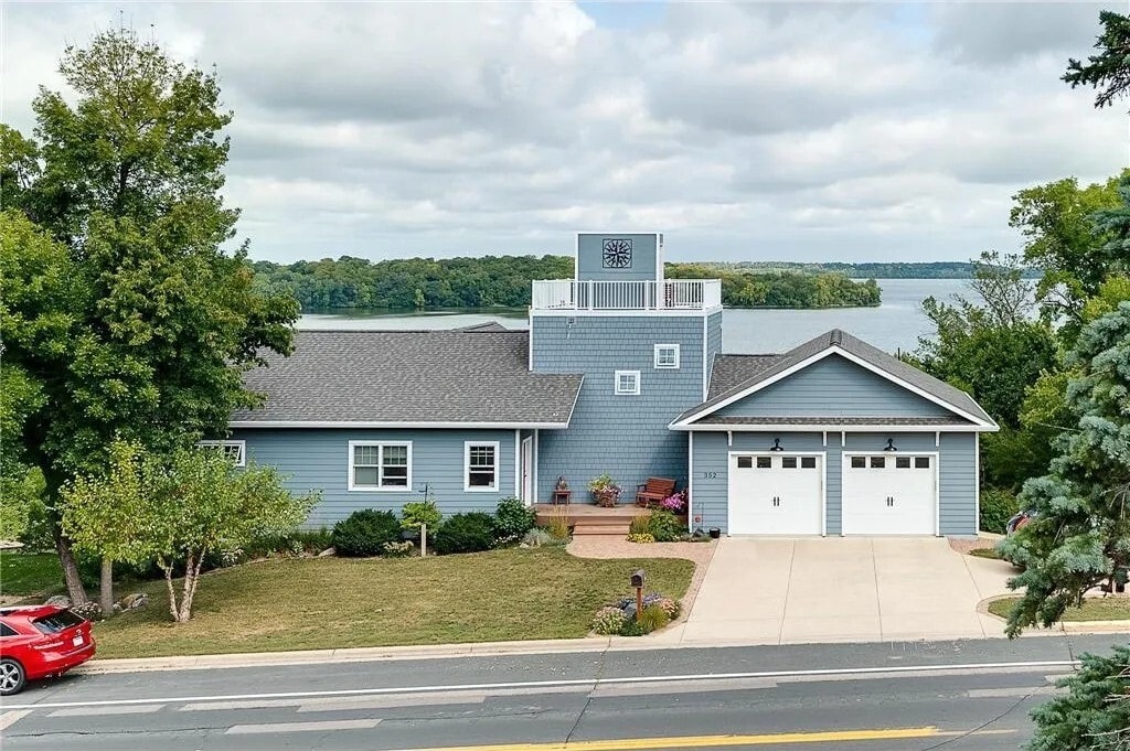 View of Lake Waconia from Upstairs Bedrooms - 353 E Main St