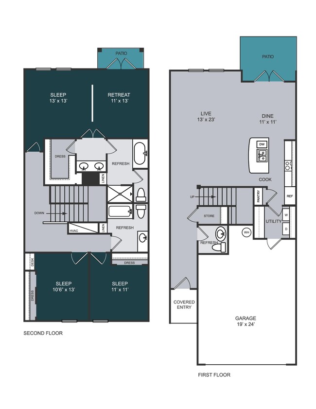 Floorplan - Slate Creek at Westover Hills