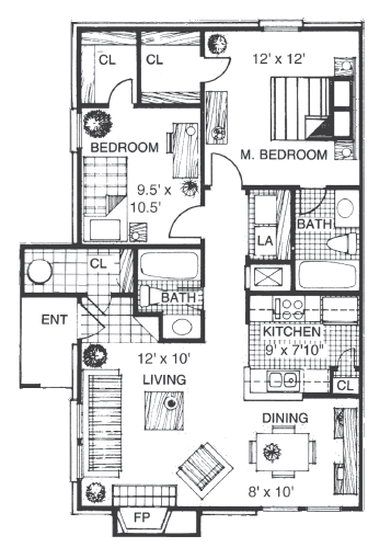 Floorplan - The Farrington Apartments