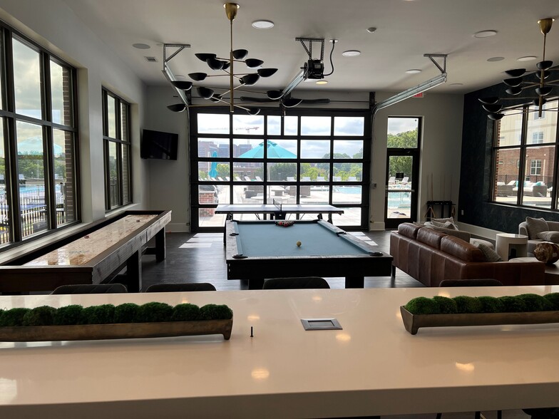 Gameroom with billiards and shuffle board - Legacy at Ardmore