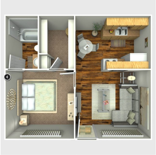 A1 Floor Plan - Agave Apartments