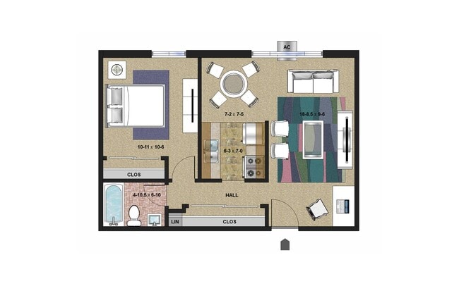 Floorplan - Colonial Court Apartments