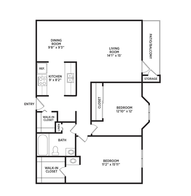 Floorplan - Arbor Glen Apartments