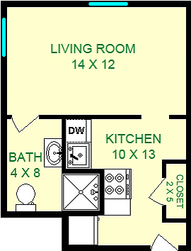 Tesla Studio Floorplan - Cavendish