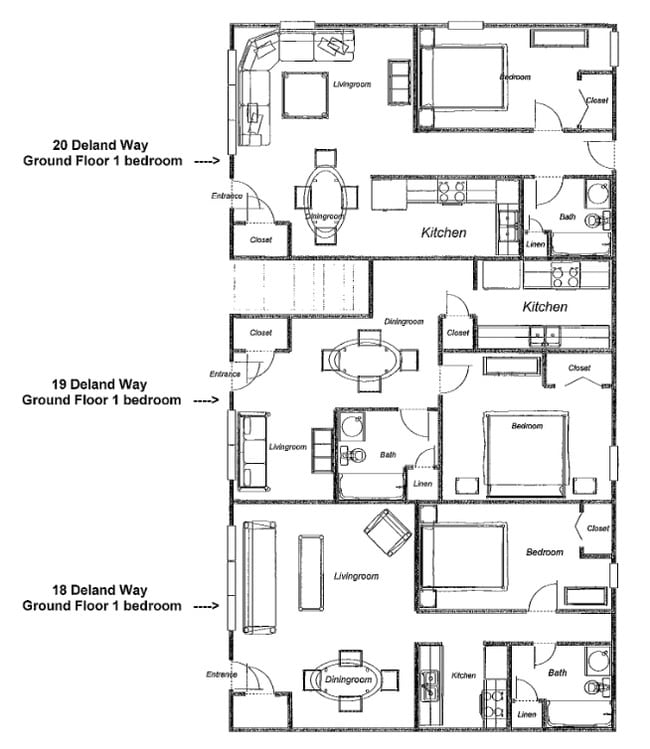 1BR/1BA - Deland Way Apartments
