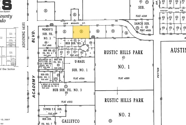 Plat Map - Oakwood Bend- RETIRED
